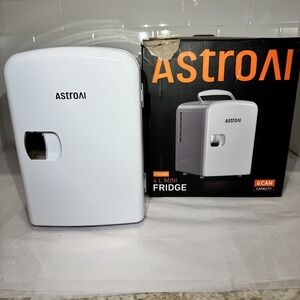 AstroAI Mini Fridge, 4 Liter/6 Can Cooler‎ W BOX - Drinks/Beauty Products - NEW